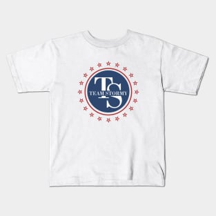 Team Stormy Daniels Blue Red Logo  I Am With Her Kids T-Shirt